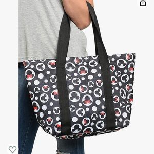 Disney Tote Bag - Mickey and Minnie Zipper Travel Bag